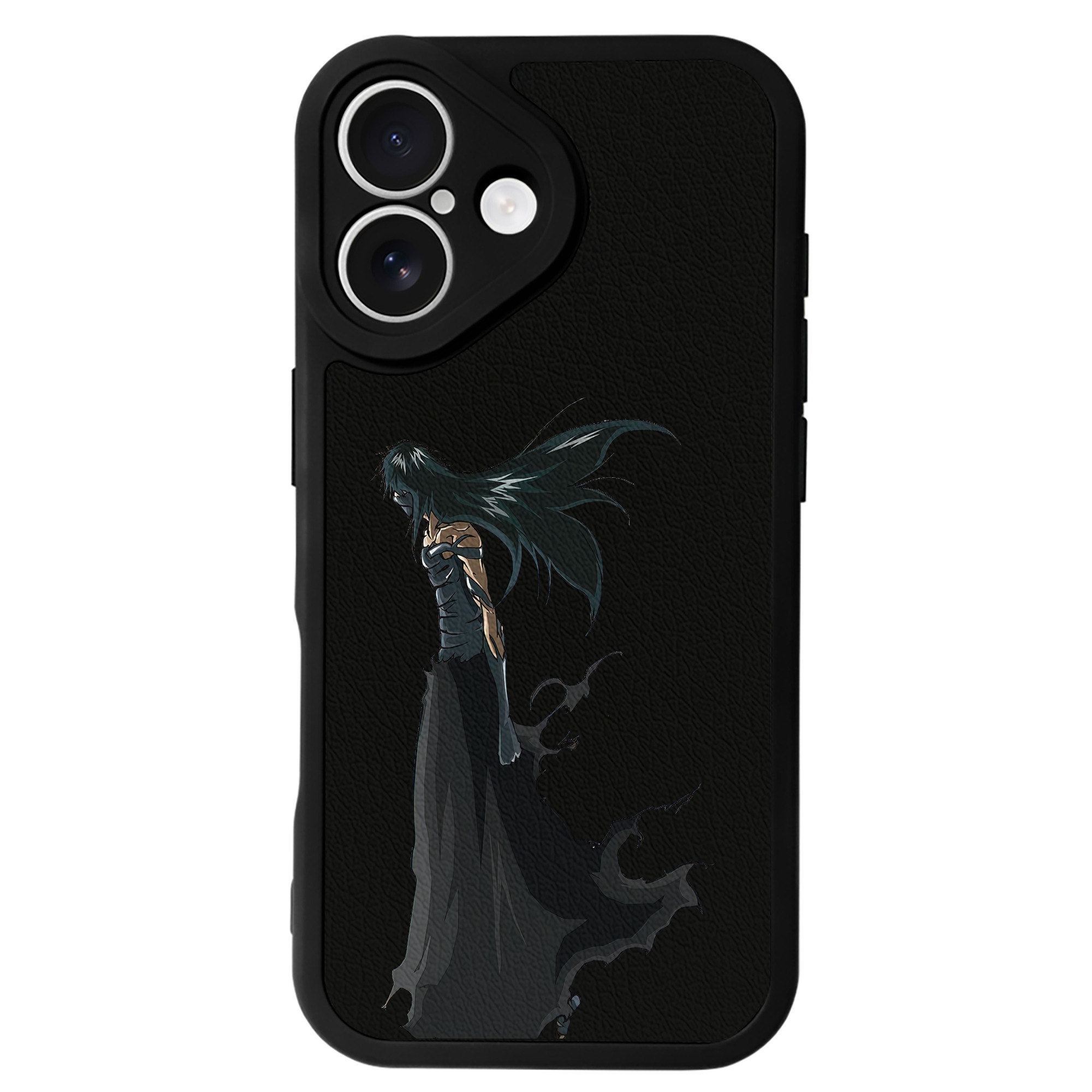 ブリーチ 黒崎一護（くろさき いちご）BLEACH Kurosaki Ichigo 【iPhone 16シリーズ対応】シリコンスマホケース（レザー調） 材質：シリコン